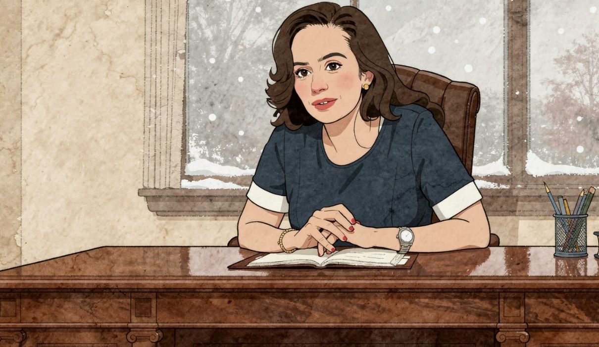 Illustration politique de Sarah Knafo