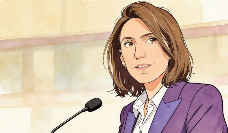 Illustration politique de valérie hayer