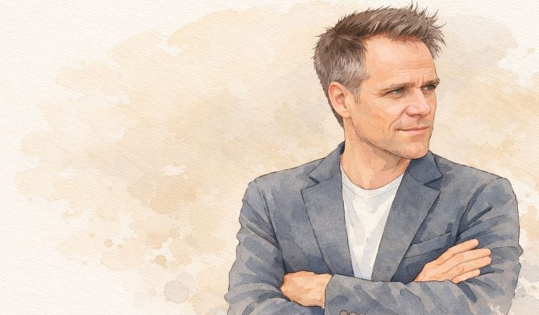 Portrait de Rémi Gaillard , style aquarelle