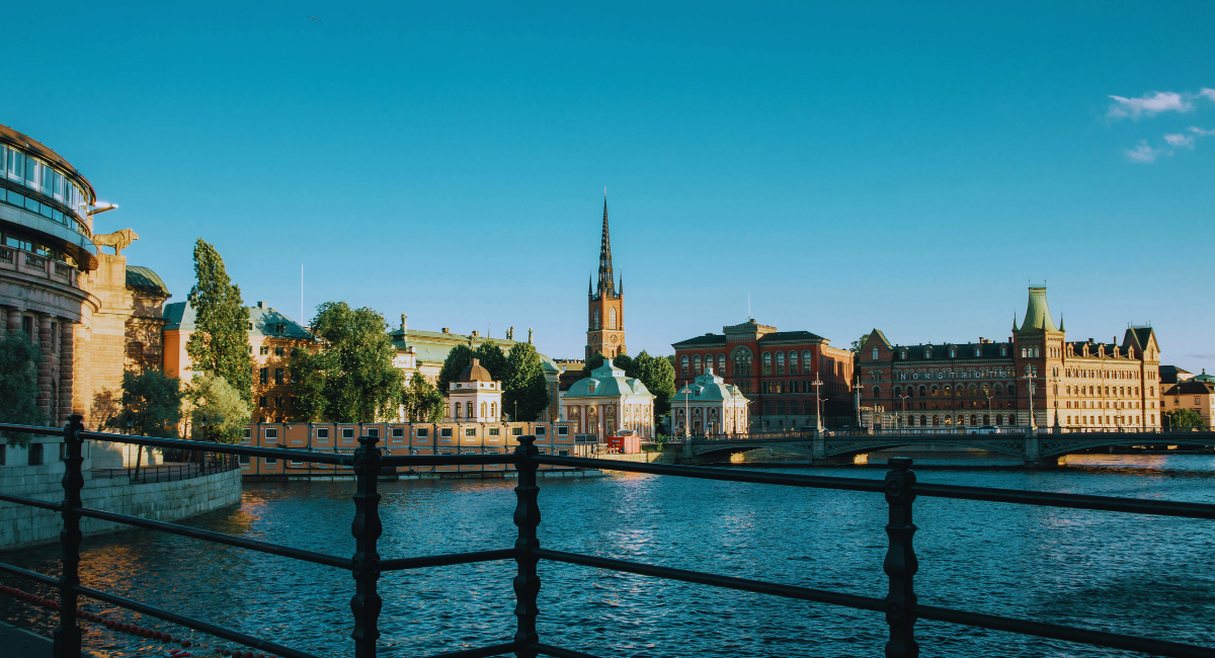 Vue panoramique de Stockholm sur l'île de Riddarholmen en été, capitale suédoise dont le PIB par habitant est parmi les plus élevés d'Europe