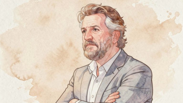 Portrait aquarelle de Francis Lalanne