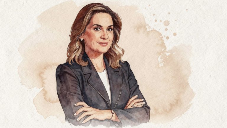 Portrait aquarelle de Sonia Mabrouk